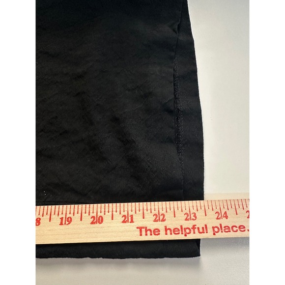 Eileen Fisher Black Linen Blend Wide Leg Crop Pants Sz L 30x23.5 Luxury Capsule - Picture 7 of 16
